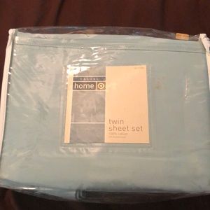 Twin sheet set-Aqua-100% cotton.